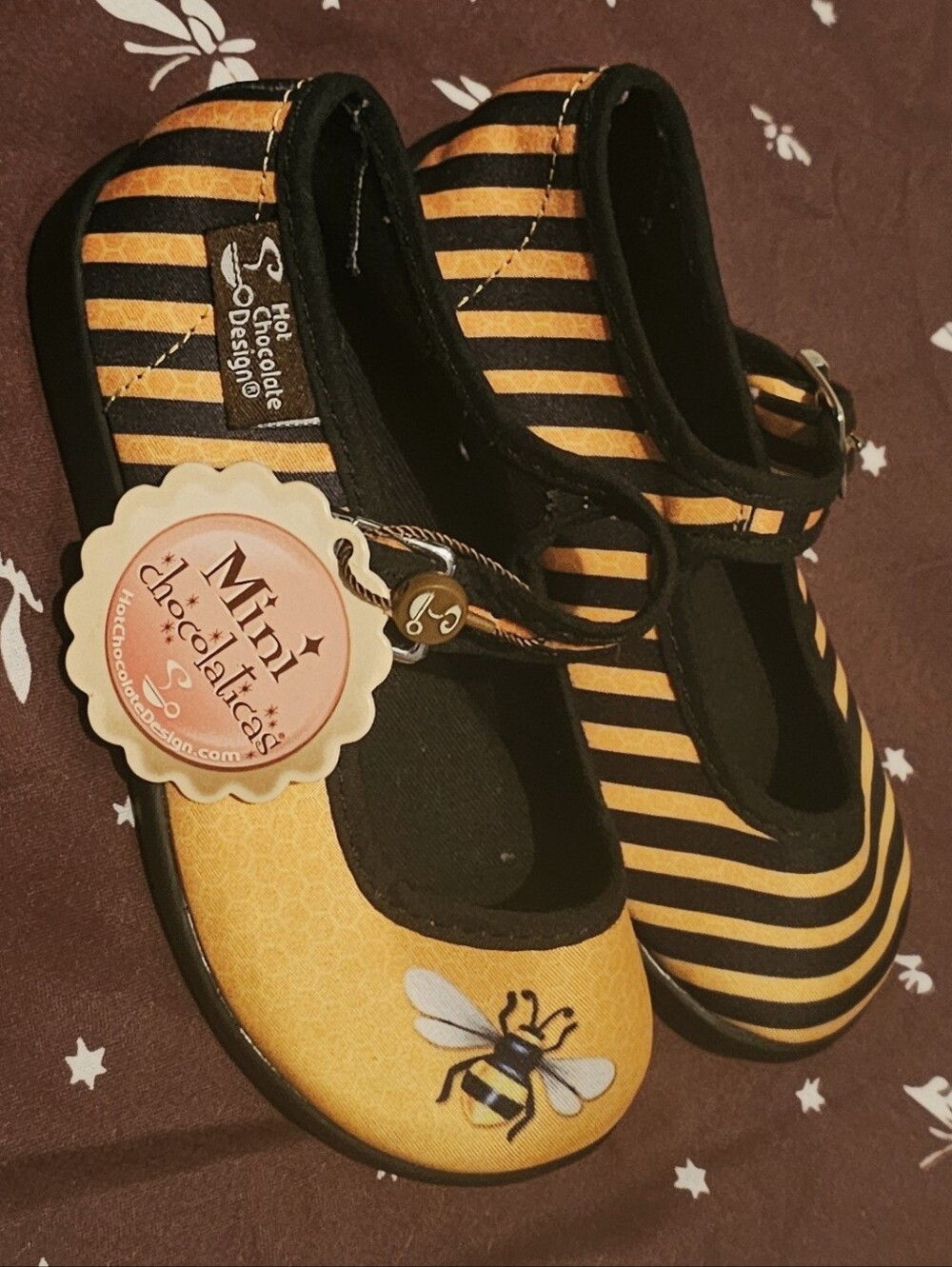 Girls' Yellow & Black Bee Mary Jane Shoes